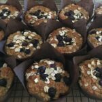 Flourless Banana, Blueberry Chocolate Muffins