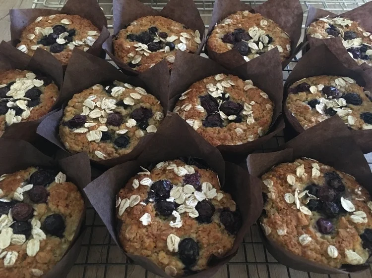 Flourless Banana, Blueberry Chocolate Muffins Flourless Banana, Blueberry Chocolate Muffins